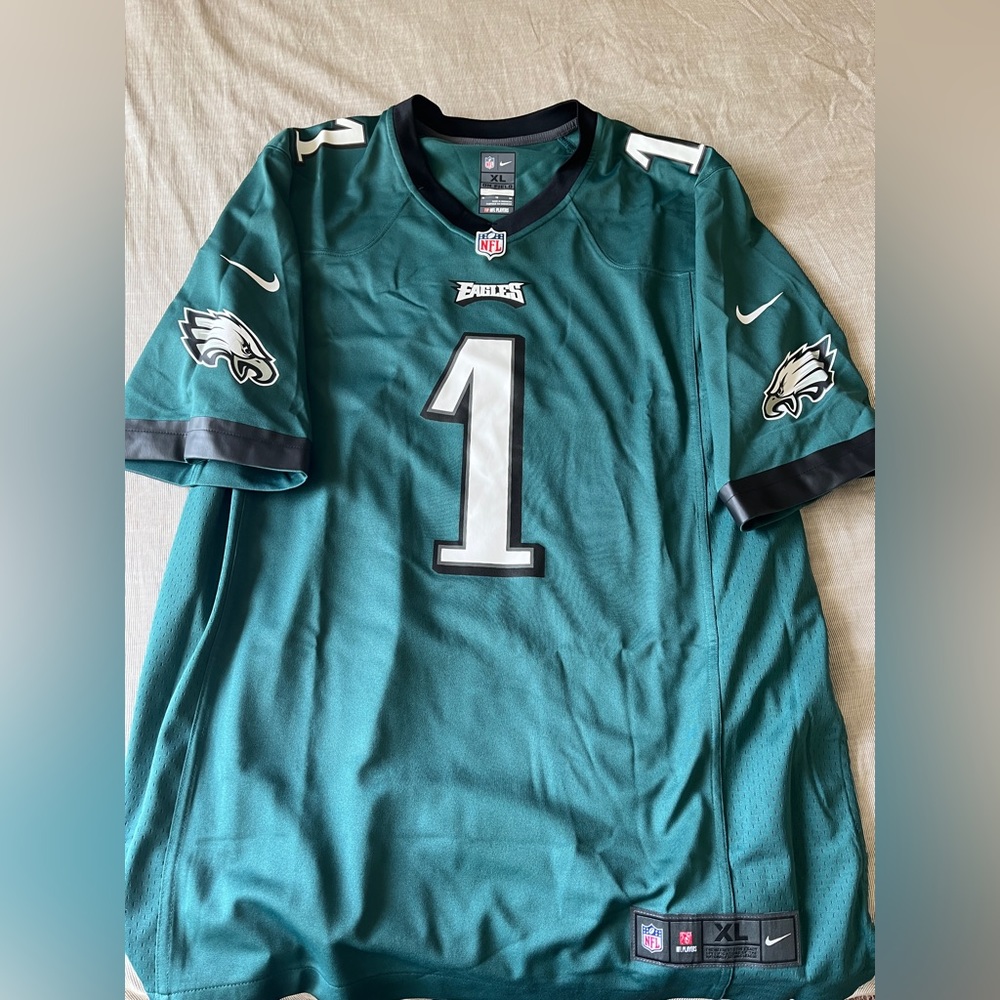 Eagles Hurts Jersey #1 Teal Mens XL, new